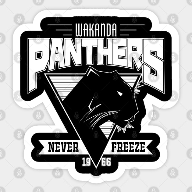 Wakanda Panthers Sticker by MoustacheRoboto